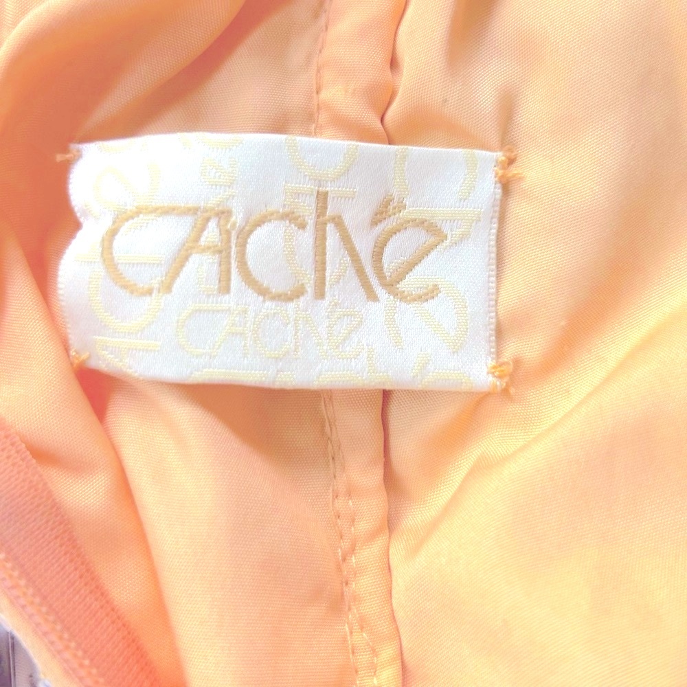 Cache Beaded Peach Tone Embellished Shine Evening… - image 4